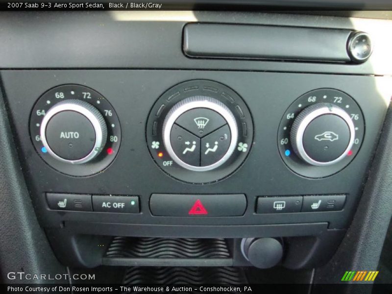 Controls of 2007 9-3 Aero Sport Sedan