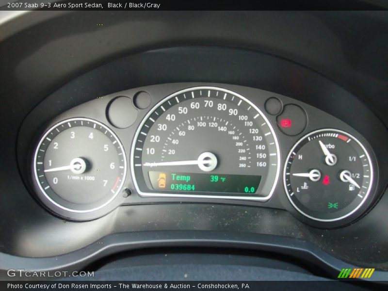  2007 9-3 Aero Sport Sedan Aero Sport Sedan Gauges