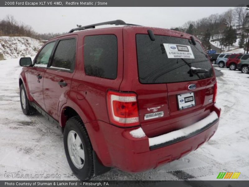 Redfire Metallic / Stone 2008 Ford Escape XLT V6 4WD