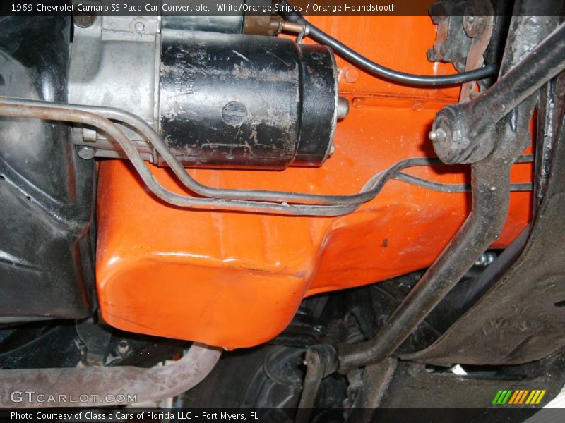 White/Orange Stripes / Orange Houndstooth 1969 Chevrolet Camaro SS Pace Car Convertible