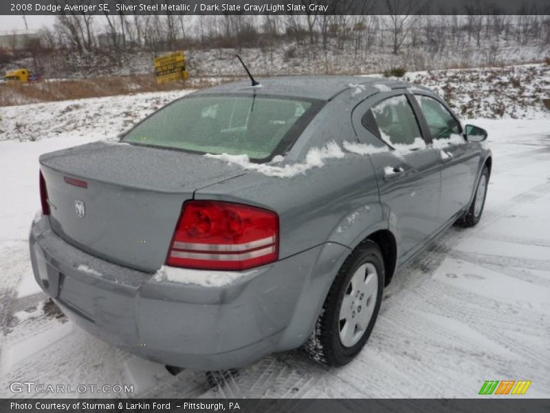 Silver Steel Metallic / Dark Slate Gray/Light Slate Gray 2008 Dodge Avenger SE