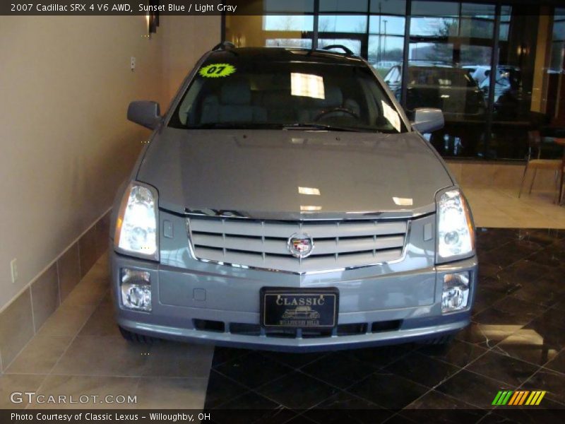 Sunset Blue / Light Gray 2007 Cadillac SRX 4 V6 AWD