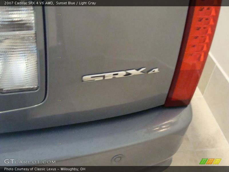 Sunset Blue / Light Gray 2007 Cadillac SRX 4 V6 AWD