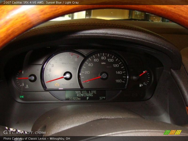 Sunset Blue / Light Gray 2007 Cadillac SRX 4 V6 AWD