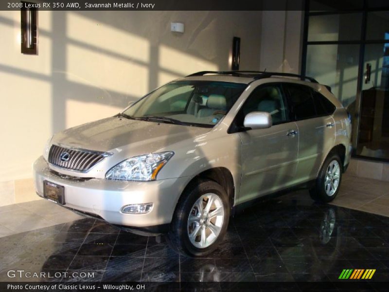 Savannah Metallic / Ivory 2008 Lexus RX 350 AWD