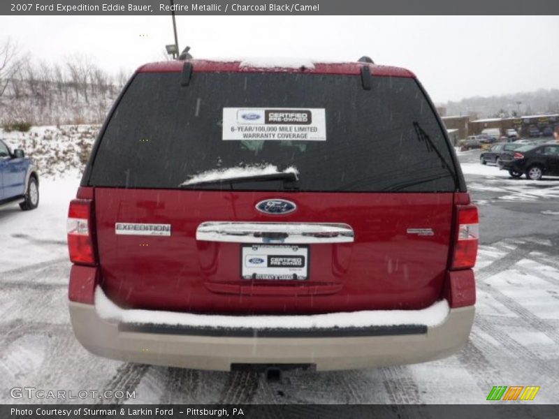 Redfire Metallic / Charcoal Black/Camel 2007 Ford Expedition Eddie Bauer