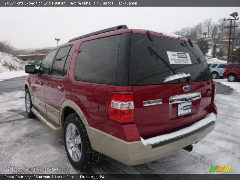Redfire Metallic / Charcoal Black/Camel 2007 Ford Expedition Eddie Bauer