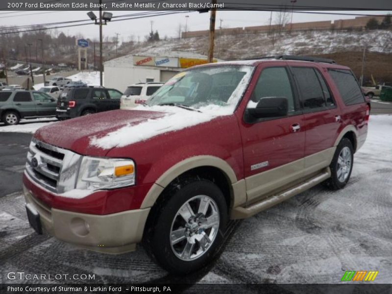 Redfire Metallic / Charcoal Black/Camel 2007 Ford Expedition Eddie Bauer