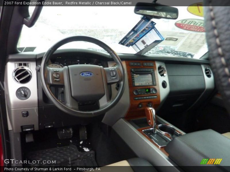 Redfire Metallic / Charcoal Black/Camel 2007 Ford Expedition Eddie Bauer