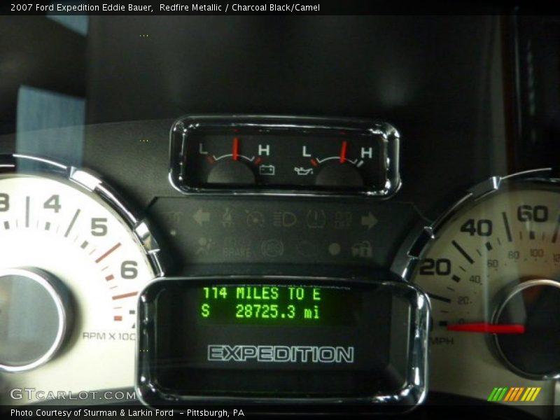 Redfire Metallic / Charcoal Black/Camel 2007 Ford Expedition Eddie Bauer
