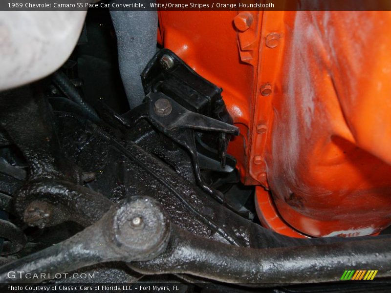 White/Orange Stripes / Orange Houndstooth 1969 Chevrolet Camaro SS Pace Car Convertible