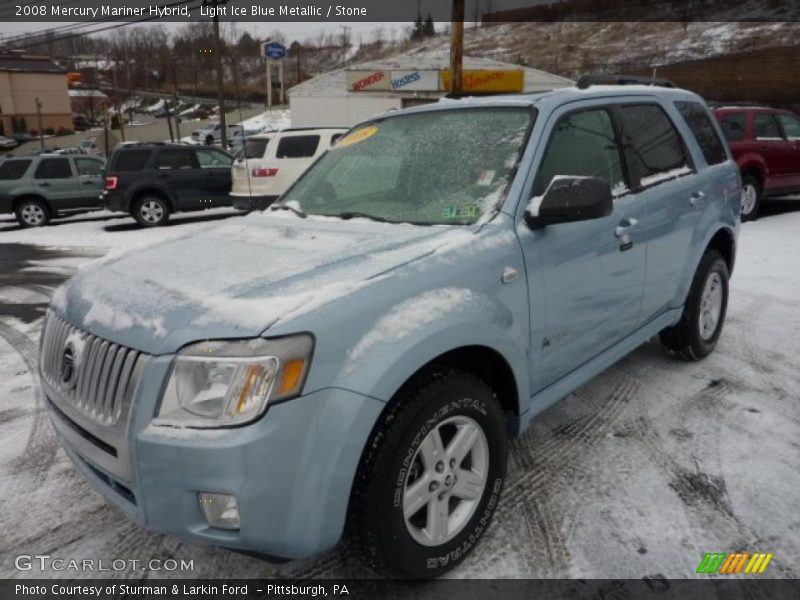 Light Ice Blue Metallic / Stone 2008 Mercury Mariner Hybrid