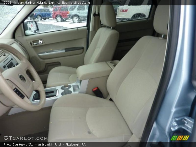 Light Ice Blue Metallic / Stone 2008 Mercury Mariner Hybrid