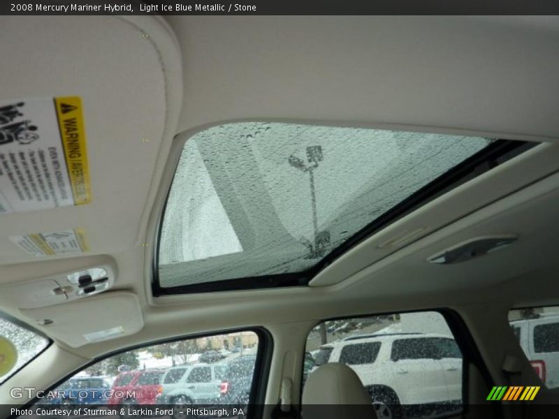 Light Ice Blue Metallic / Stone 2008 Mercury Mariner Hybrid