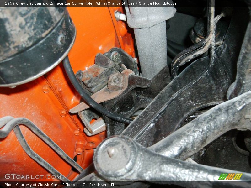 White/Orange Stripes / Orange Houndstooth 1969 Chevrolet Camaro SS Pace Car Convertible