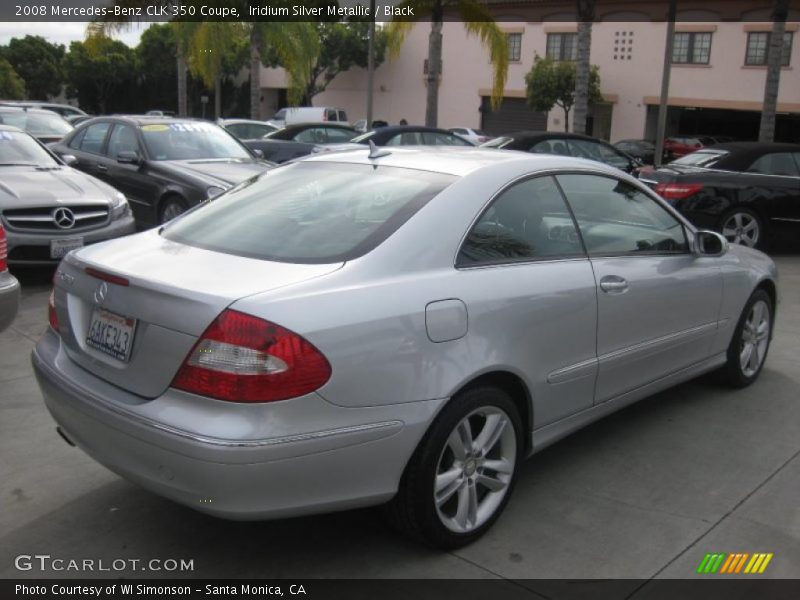 Iridium Silver Metallic / Black 2008 Mercedes-Benz CLK 350 Coupe