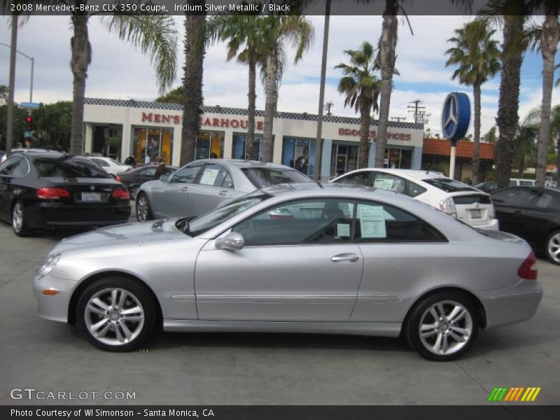 Iridium Silver Metallic / Black 2008 Mercedes-Benz CLK 350 Coupe