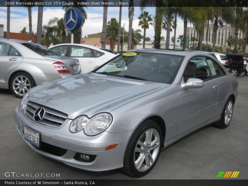 Iridium Silver Metallic / Black 2008 Mercedes-Benz CLK 350 Coupe