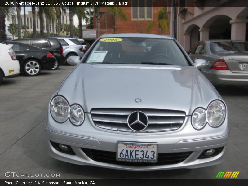 Iridium Silver Metallic / Black 2008 Mercedes-Benz CLK 350 Coupe