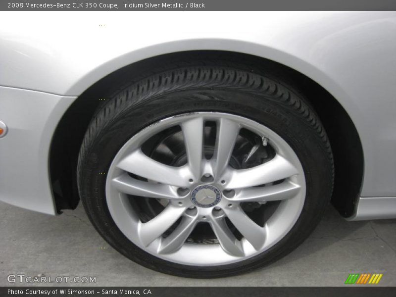 Iridium Silver Metallic / Black 2008 Mercedes-Benz CLK 350 Coupe