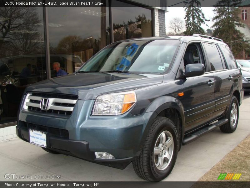 Sage Brush Pearl / Gray 2006 Honda Pilot EX-L 4WD