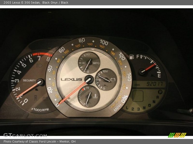  2003 IS 300 Sedan 300 Sedan Gauges
