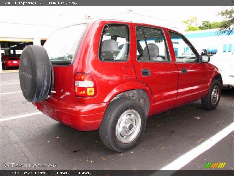 Classic Red / Gray 2000 Kia Sportage EX
