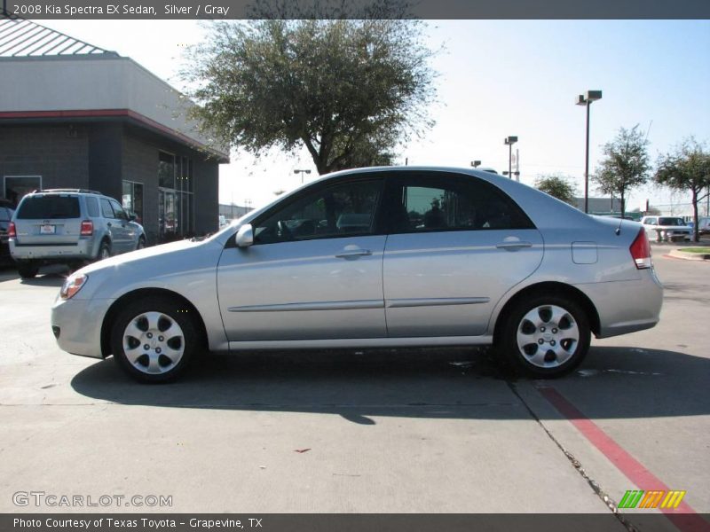 Silver / Gray 2008 Kia Spectra EX Sedan