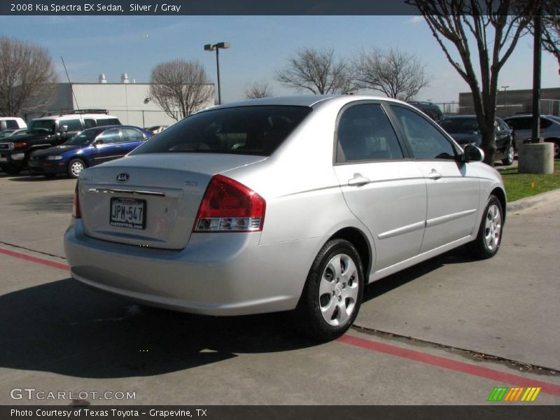 Silver / Gray 2008 Kia Spectra EX Sedan