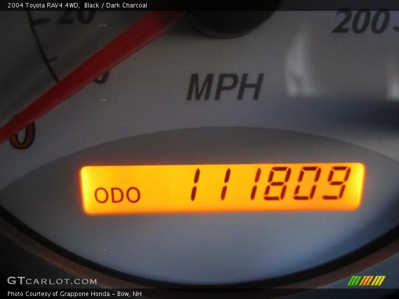 Black / Dark Charcoal 2004 Toyota RAV4 4WD