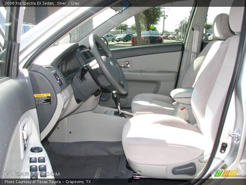 Silver / Gray 2008 Kia Spectra EX Sedan