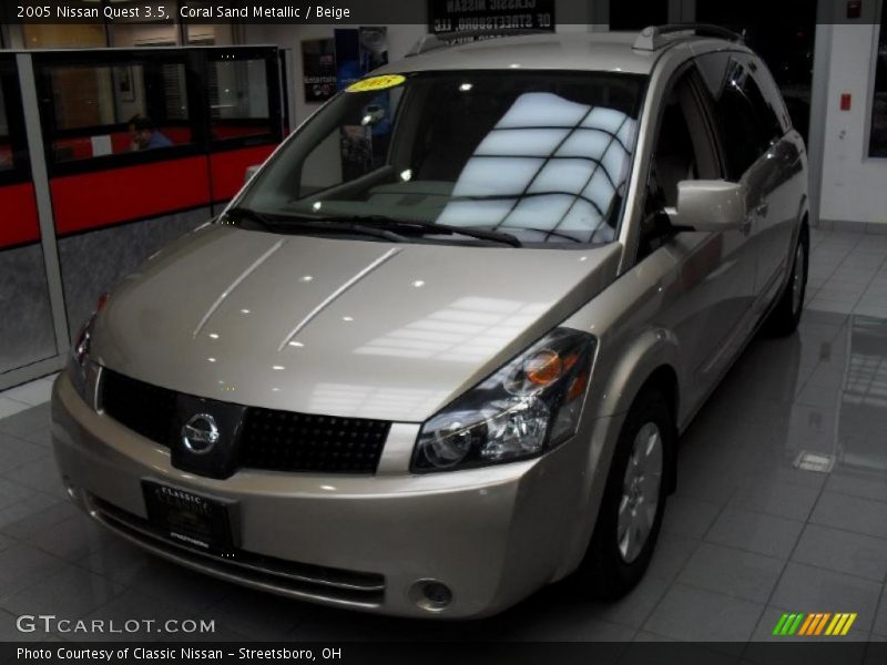 Coral Sand Metallic / Beige 2005 Nissan Quest 3.5