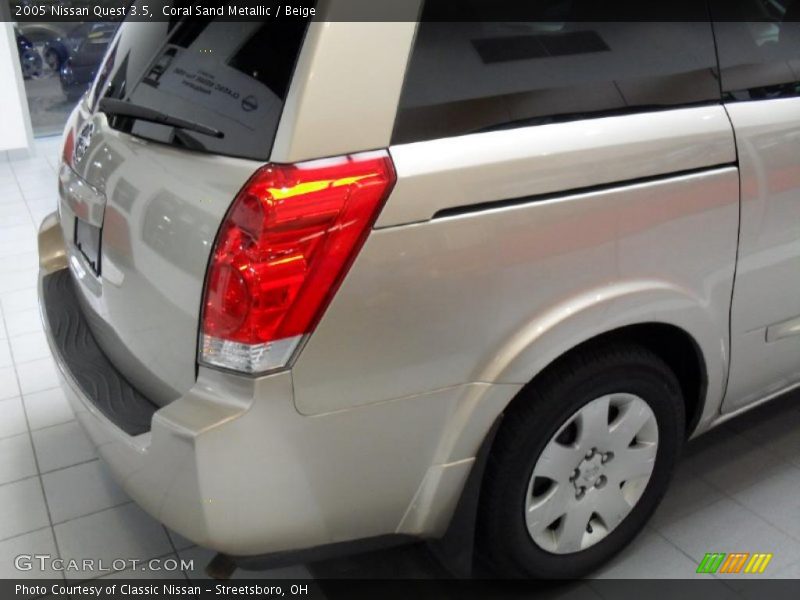 Coral Sand Metallic / Beige 2005 Nissan Quest 3.5