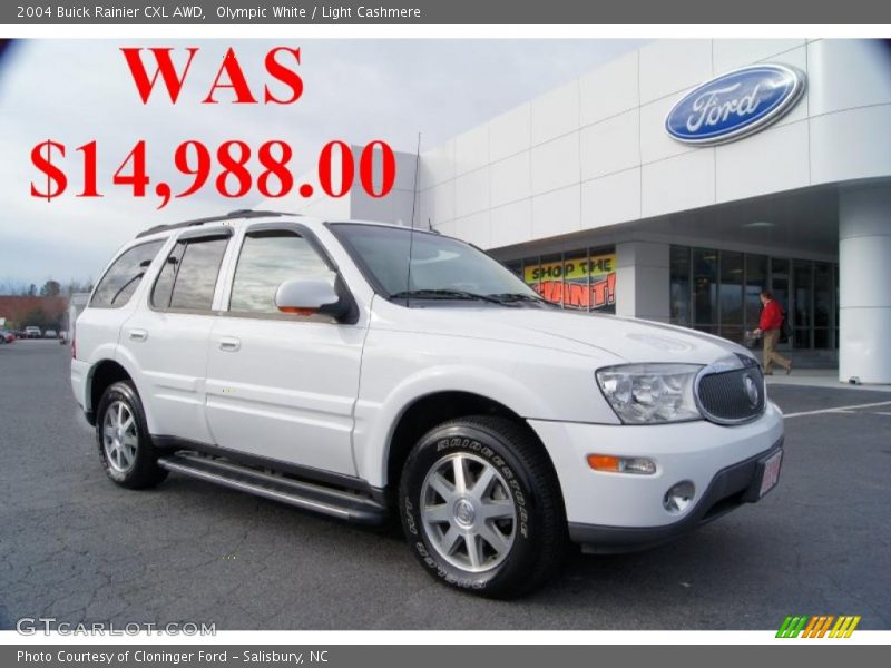 Olympic White / Light Cashmere 2004 Buick Rainier CXL AWD