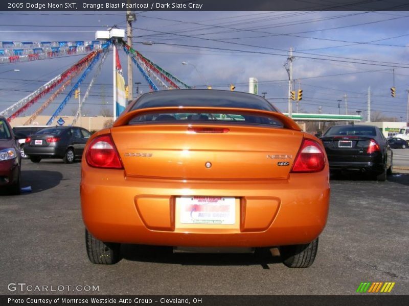 Orange Blast Pearlcoat / Dark Slate Gray 2005 Dodge Neon SXT