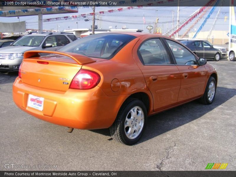 Orange Blast Pearlcoat / Dark Slate Gray 2005 Dodge Neon SXT