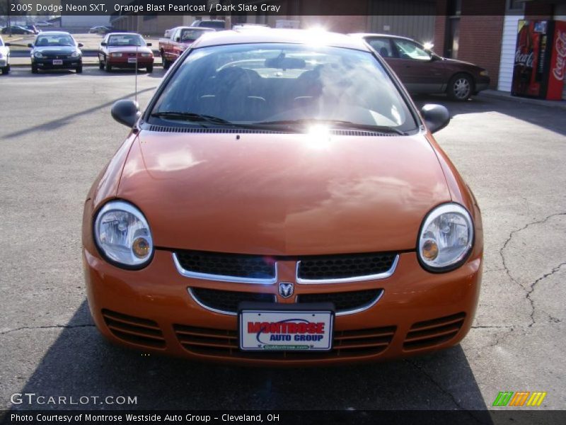 Orange Blast Pearlcoat / Dark Slate Gray 2005 Dodge Neon SXT