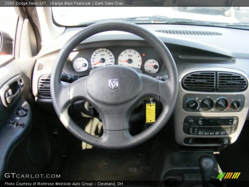 Orange Blast Pearlcoat / Dark Slate Gray 2005 Dodge Neon SXT