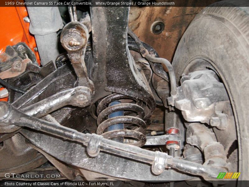 White/Orange Stripes / Orange Houndstooth 1969 Chevrolet Camaro SS Pace Car Convertible