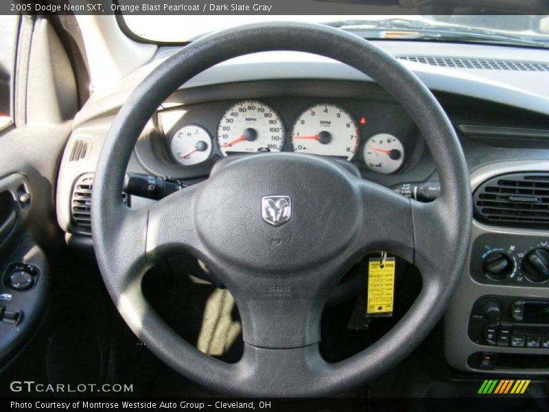 Orange Blast Pearlcoat / Dark Slate Gray 2005 Dodge Neon SXT