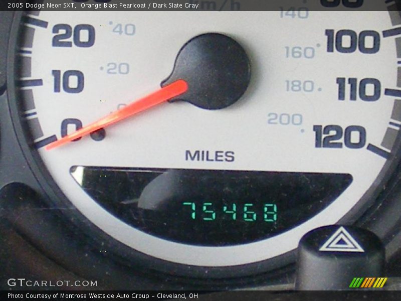 Orange Blast Pearlcoat / Dark Slate Gray 2005 Dodge Neon SXT