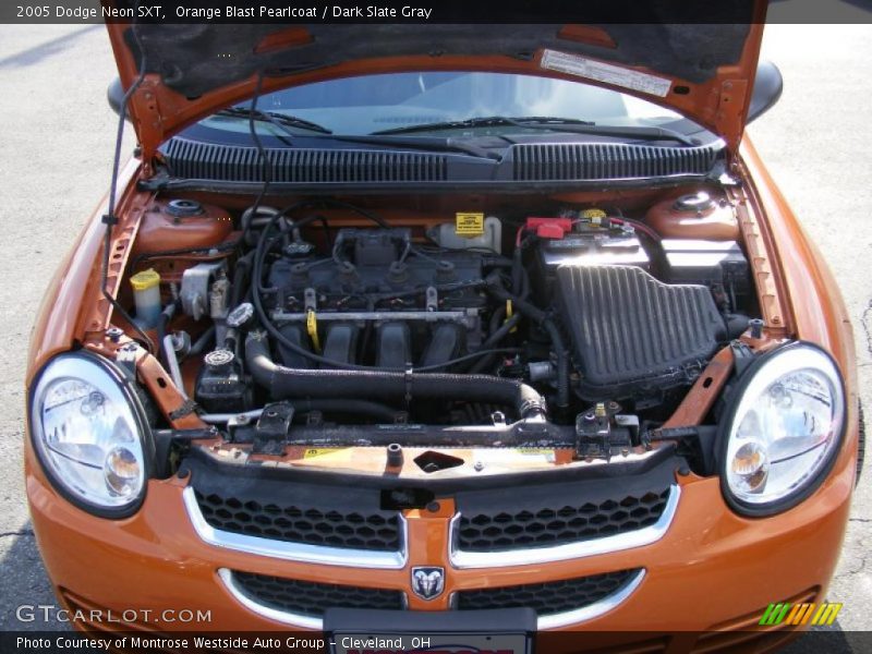 Orange Blast Pearlcoat / Dark Slate Gray 2005 Dodge Neon SXT