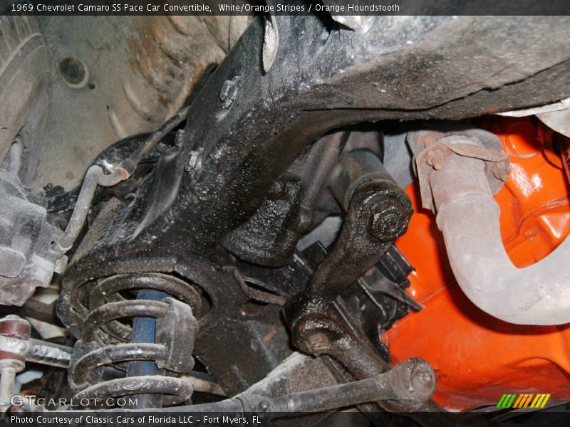 White/Orange Stripes / Orange Houndstooth 1969 Chevrolet Camaro SS Pace Car Convertible