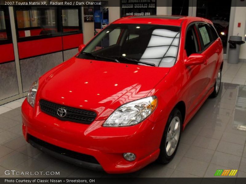 Radiant Red / Dark Charcoal 2007 Toyota Matrix XR