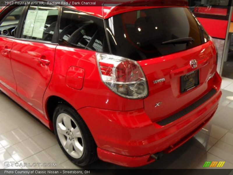 Radiant Red / Dark Charcoal 2007 Toyota Matrix XR