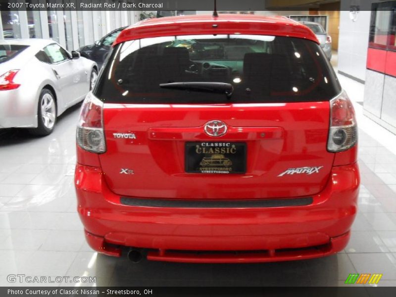 Radiant Red / Dark Charcoal 2007 Toyota Matrix XR