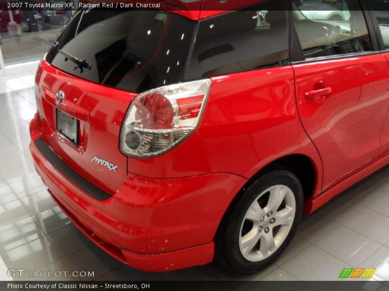 Radiant Red / Dark Charcoal 2007 Toyota Matrix XR
