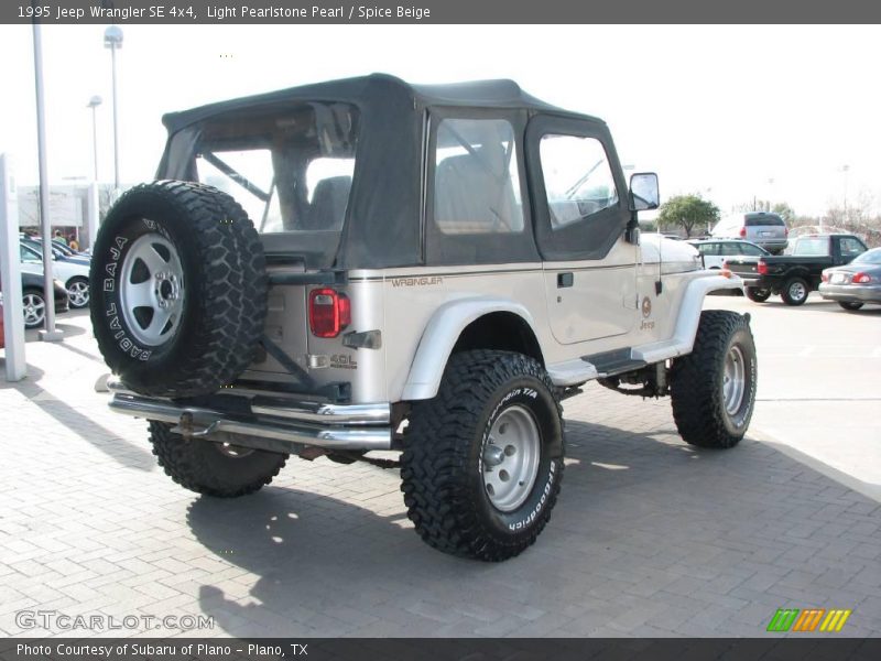 Light Pearlstone Pearl / Spice Beige 1995 Jeep Wrangler SE 4x4