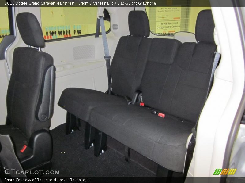  2011 Grand Caravan Mainstreet Black/Light Graystone Interior