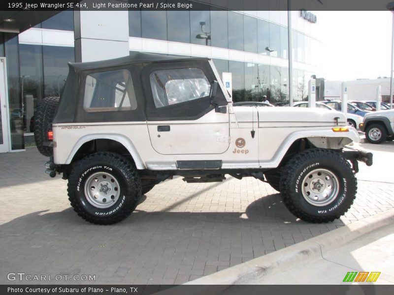 Light Pearlstone Pearl / Spice Beige 1995 Jeep Wrangler SE 4x4